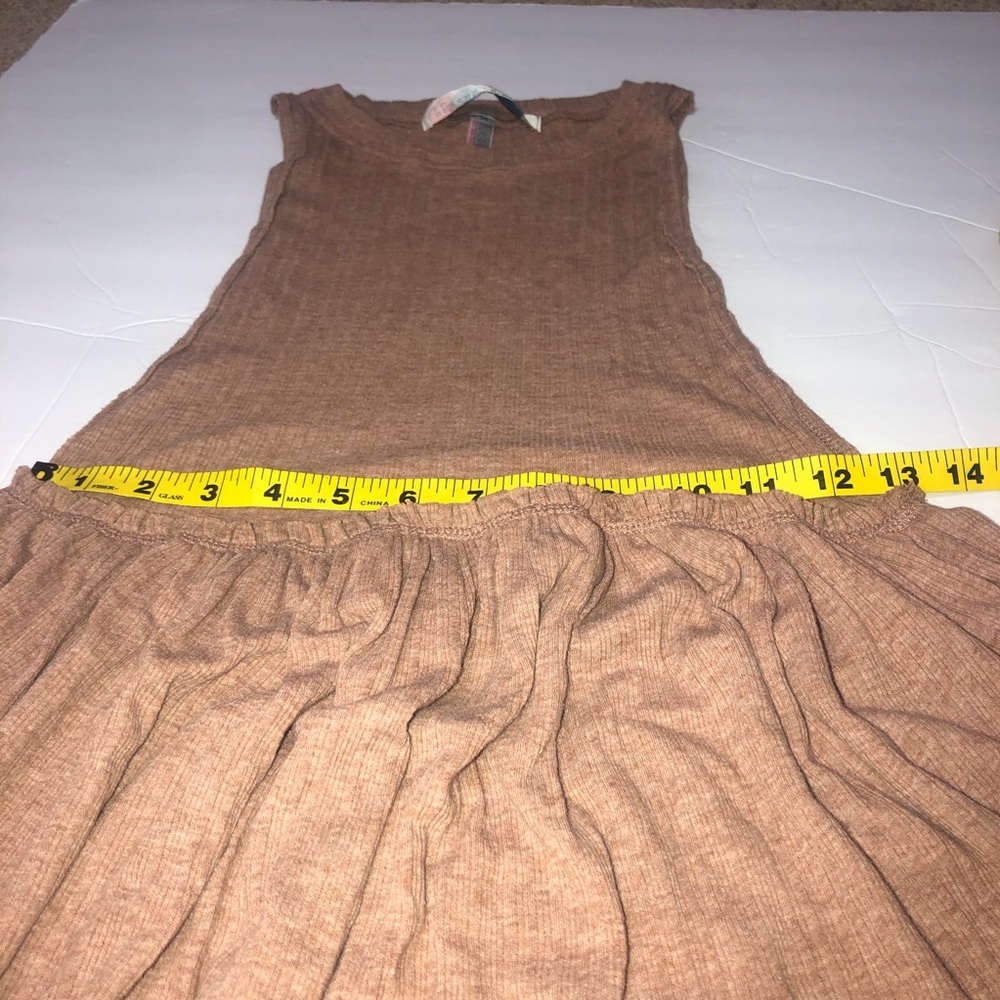 Free People Beach Tank Flare Ruffle Shirt Dress XS - Picture 7 of 7